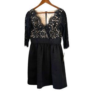 Eliza J NEW Lace Bodice Cocktail Dress In Black Size 10